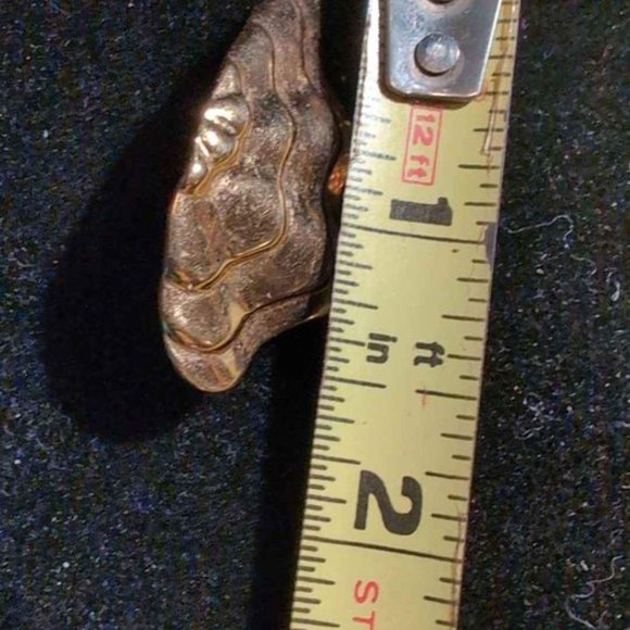 Vintage 1980s Avon Enchanted Wings Butterfly Fairy Wings Gold Tone Pierced - Picture 3 of 6